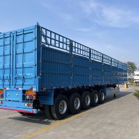 b7fa0958ce266c15f098708e52af7bb 5Axle Fence Cargo Semi Trailer